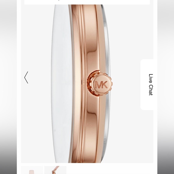 Michael Kors Pyper Rose Gold-Tone Leather Watch - Picture 2 of 3